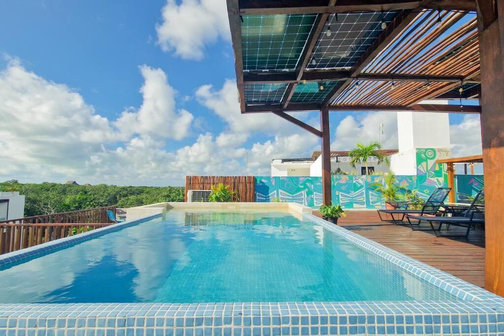 Ferienwohnung Eco-Friendly And Modern Loft 4 By Noox Tulum Exterior foto